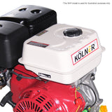 Kolner 16hp 25.4mm Horizontal Key Shaft Q Type Petrol Engine - Recoil Start - Side View