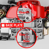 BAUMR-AG 6.5HP Petrol Engine Stationary Motor OHV Horizontal Shaft Electric Start Recoil