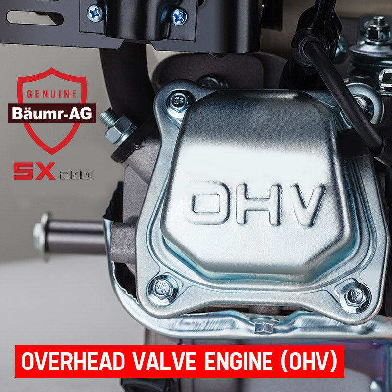 BAUMR-AG 6.5HP Petrol Stationary Engine Motor 4-Stroke OHV Horizontal Shaft Recoil Start