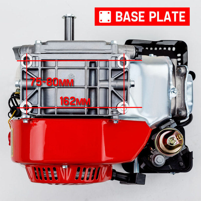 BAUMR-AG 6.5HP Petrol Stationary Engine Motor 4-Stroke OHV Horizontal Shaft Recoil Start