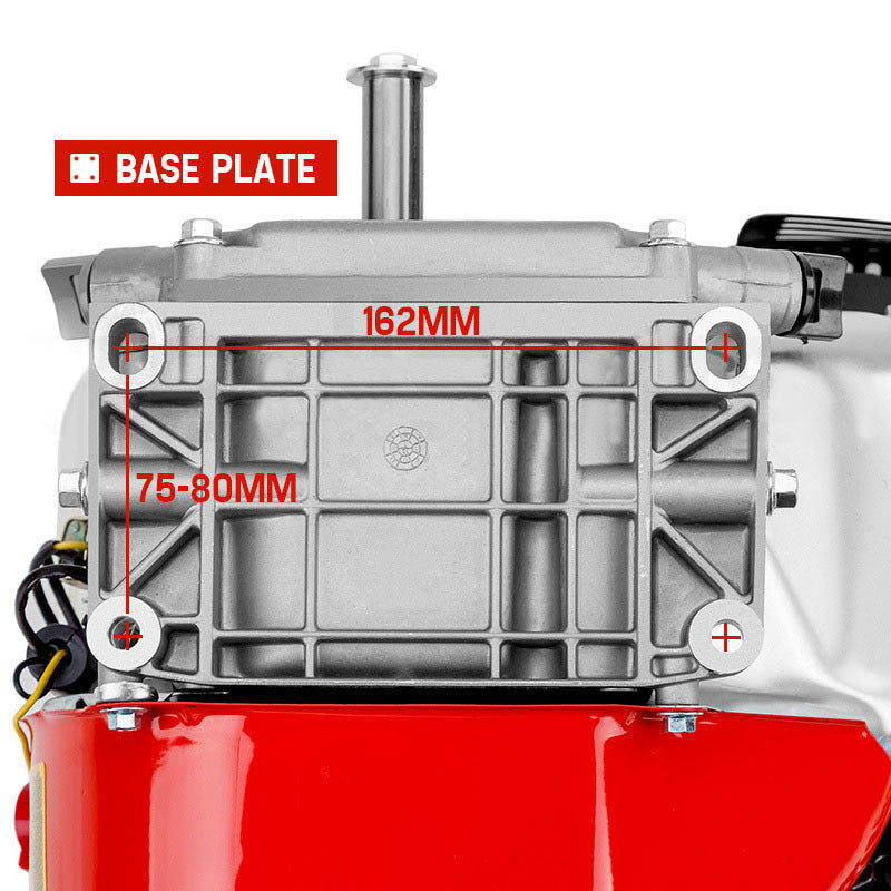 BAUMR-AG 7HP Petrol Stationary Engine OHV 4-Stroke Horizontal Shaft Replacement Motor