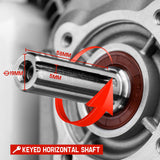 BAUMR-AG 7HP Petrol Stationary Engine OHV 4-Stroke Horizontal Shaft Replacement Motor - Top-Down View