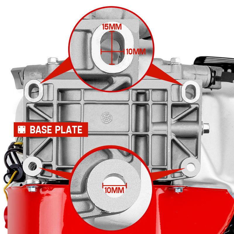 BAUMR-AG 7HP Petrol Stationary Engine OHV 4-Stroke Horizontal Shaft Replacement Motor