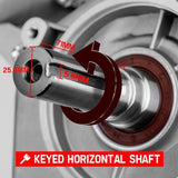 BAUMR-AG 13HP Petrol Stationary Engine OHV 4 Stroke Horizontal Shaft Electric Start Motor - Side View