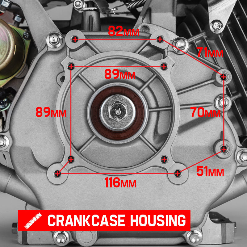BAUMR-AG 13HP Petrol Stationary Engine OHV 4 Stroke Horizontal Shaft Electric Start Motor