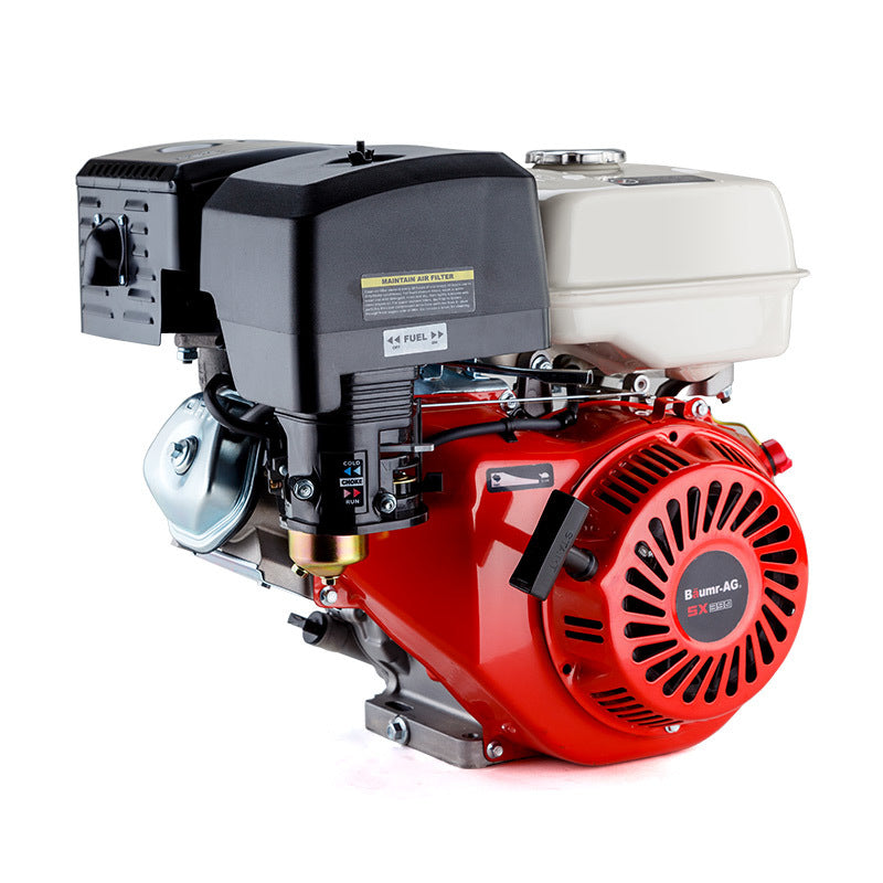 BAUMR-AG 13HP Petrol Stationary Engine 4-stroke OHV Motor Horizontal Shaft Recoil Start