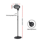 Devanti Electric Patio Heater 2000W - Front View