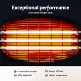 Devanti Electric Patio Heater 2000W - Top-Down View