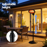 Devanti Electric Patio Heater 2000W - Rear View