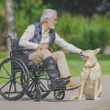 EQUIPMED Comfortline 24' 136kg Capacity XL-Wide Quick-Folding Wheelchair - Black - Extra Image