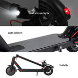 Electric Scooter 500W 25KM/H Folding Portable Riding For Adults Commuter Black - Close-Up Angle