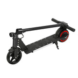Electric Scooter 130W 16KM/H LED Light Folding Portable Riding Commuter Black