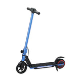 Electric Scooter 130W 16KM/H LED Light Folding Portable Riding Commuter Blue - Side View