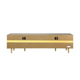 Oikiture TV Stand Cabinet Entertainment Unit Unique Door 160CM - Rear View