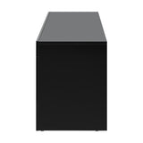 Oikiture TV Stand Cabinet Entertainment Unit RGB LED Gloss Black 180CM