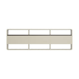 Oikiture TV Cabinet Entertainment Unit Stand 3 Drawers 6 Open Shelves 140cm