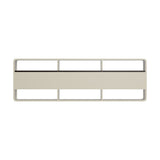 Oikiture TV Cabinet Entertainment Unit Stand 3 Drawers 6 Open Shelves 140cm - 45-Degree Angle