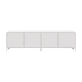 Oikiture TV Cabinet Entertainment Unit Stand 160cm Fluted Doors