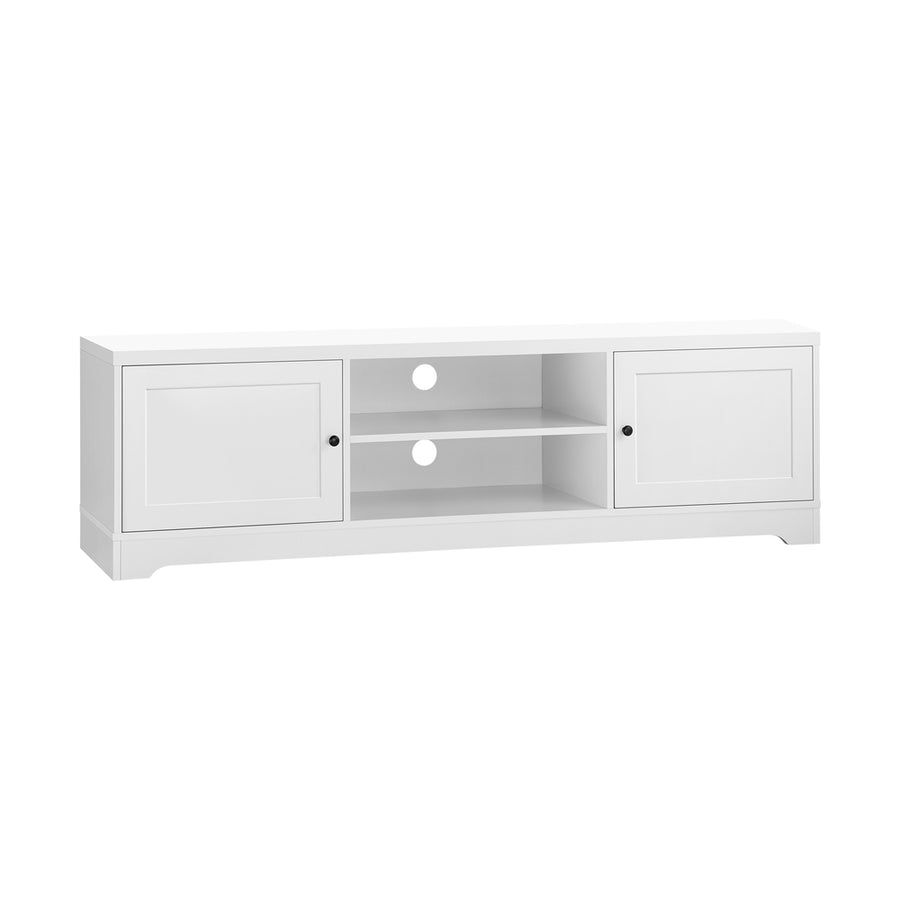 Oikiture TV Stand Cabinet Entertainment Unit 160CM White