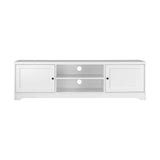 Oikiture TV Stand Cabinet Entertainment Unit 160CM White