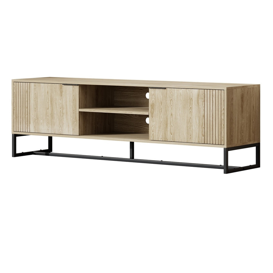 Oikiture TV Stand Cabinet Entertainment Unit Storage Drawer Shelf 160cm Oak