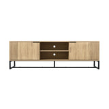 Oikiture TV Stand Cabinet Entertainment Unit Storage Drawer Shelf 160cm Oak