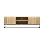 Oikiture TV Stand Cabinet Entertainment Unit Storage Drawer Shelf 160cm Oak