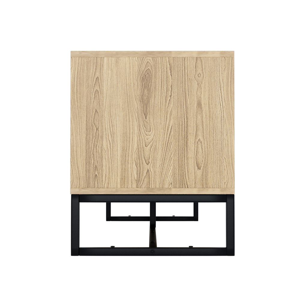 Oikiture TV Stand Cabinet Entertainment Unit Storage Drawer Shelf 160cm Oak