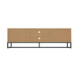 Oikiture TV Stand Cabinet Entertainment Unit Storage Drawer Shelf 160cm Oak