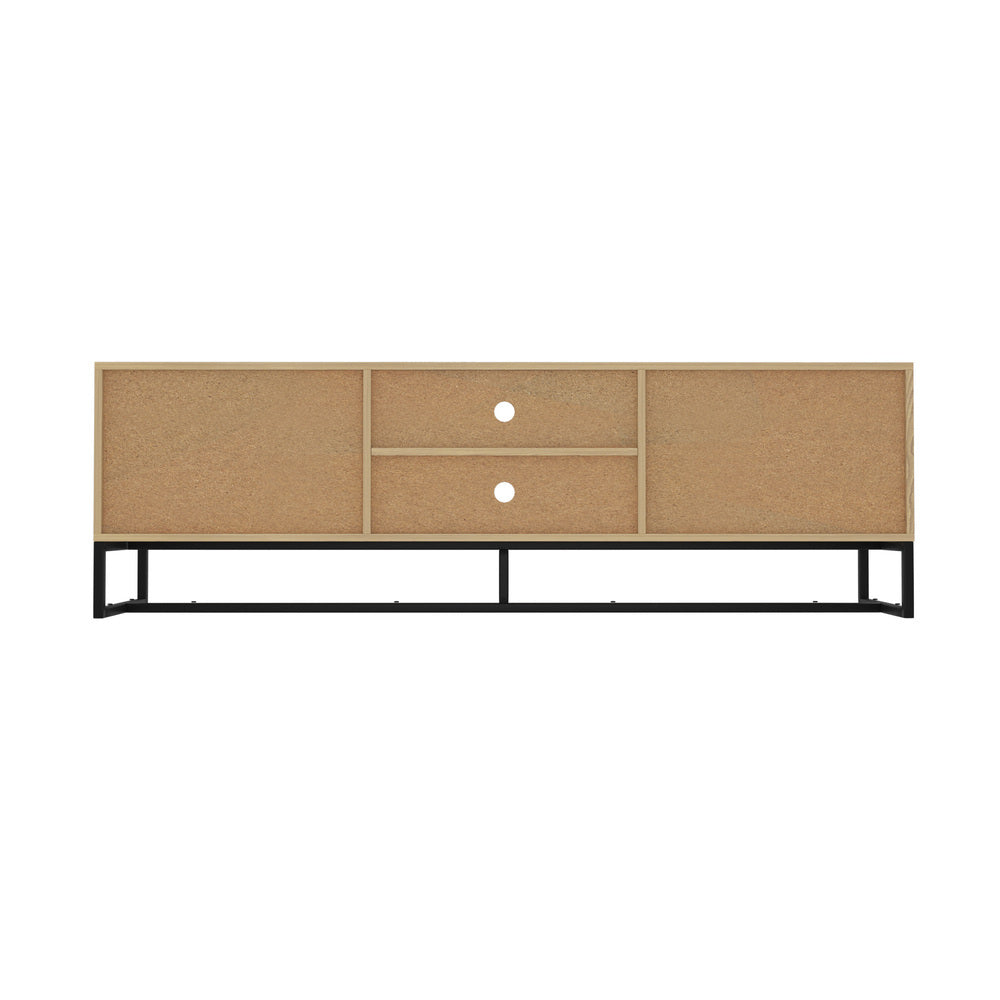 Oikiture TV Stand Cabinet Entertainment Unit Storage Drawer Shelf 160cm Oak