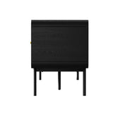 Oikiture TV Cabinet Entertainment Unit Stand 180cm Wooden Black - Extra Image