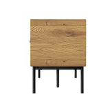 Oikiture TV Cabinet Entertainment Unit Stand 180cm Oak