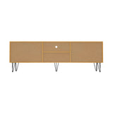 Oikiture TV Stand Cabinet Entertainment Unit Sliding Door 180cm Natural - Extra Image