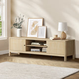 Oikiture TV Cabinet Entertainment Unit Stand 160cm Natural - Extra Image