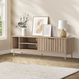 Oikiture TV Cabinet Entertainment Unit Stand 160cm Natural - Extra Image