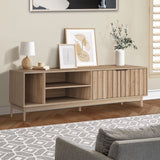 Oikiture TV Cabinet Entertainment Unit Stand 160cm Natural - Extra Image