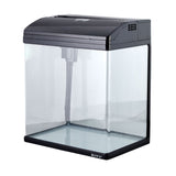 37L Aquarium With Bio Filter System LED Kit Curved Design Complete Kit - Front View