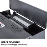 37L Aquarium With Bio Filter System LED Kit Curved Design Complete Kit - 45-Degree Angle