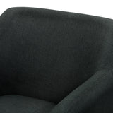 Artiss Armchair Tub Chair Charcoal Aston - Side View
