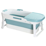 Weisshorn Foldable Bathtub Portable Folding Water Spa with Cover Plate 136x62cm - Top-Down View