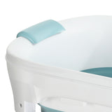 Weisshorn Foldable Bathtub Portable Folding Water Spa with Cover Plate 136x62cm - 45-Degree Angle