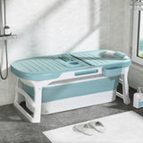 Weisshorn Foldable Bathtub Portable Folding Water Spa with Cover Plate 136x62cm - Close-Up Angle