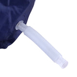 Weisshorn Foldable Bathtub PVC Spa Bucket Inflatable Cushion 114x62cm Navy Blue - Top-Down View