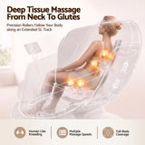 Livemor Elite 4D Massage Chair Recliner, SL Track Zero Gravity & Heat Auto Body Scan, 12 Auto Programs, 3 Zero-G Positions, Foot Rollers, Airbag Compression, Bluetooth Speaker, Wireless Charging - 45-Degree Angle