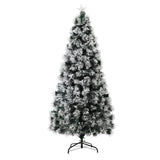 Tinseltown Christmas Tree 1.8M 6FT Fibre Optic Multi Colour LED Light