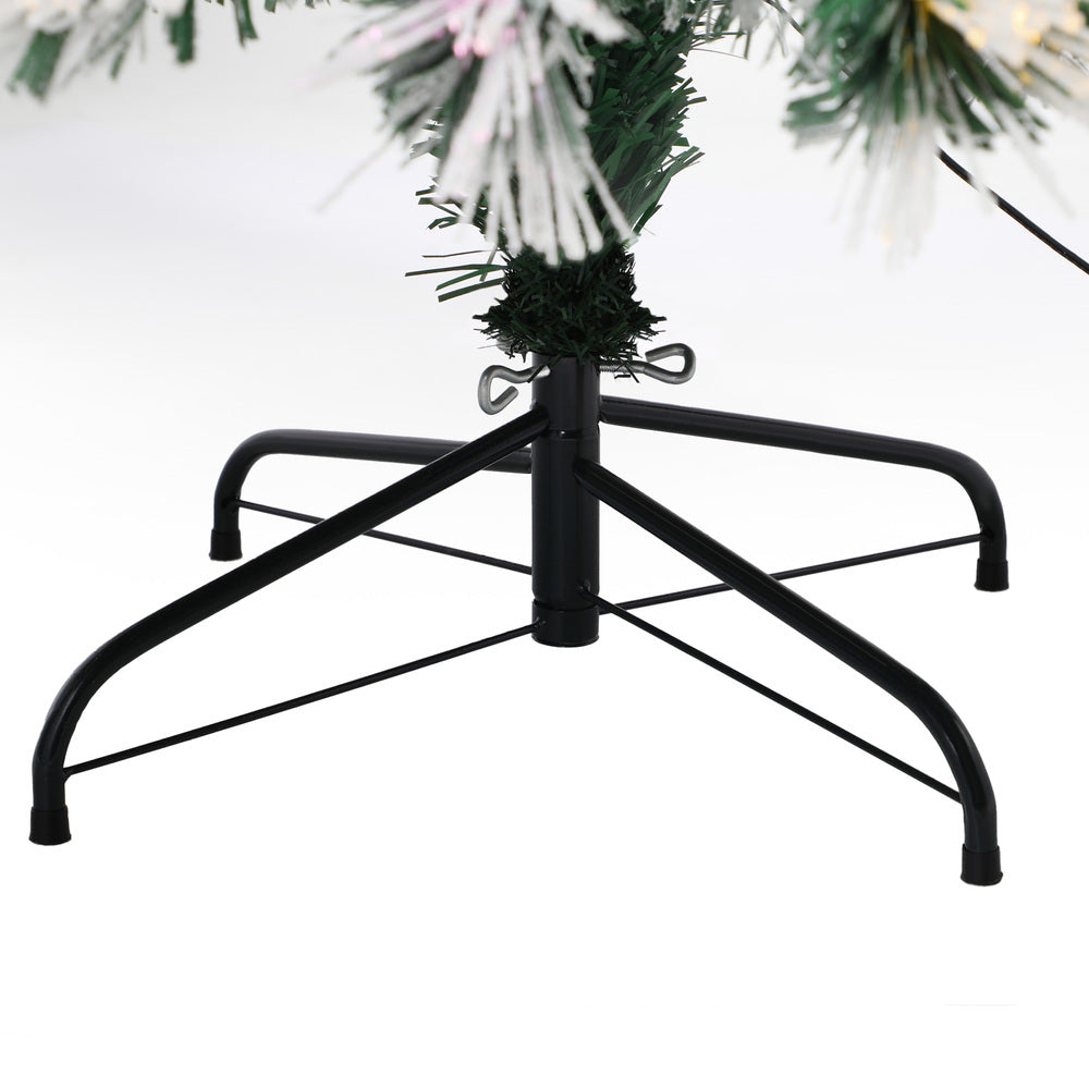 Tinseltown Christmas Tree 1.8M 6FT Fibre Optic Multi Colour LED Light
