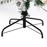 Tinseltown Christmas Tree 1.8M 6FT Fibre Optic Multi Colour LED Light - Close-Up Angle