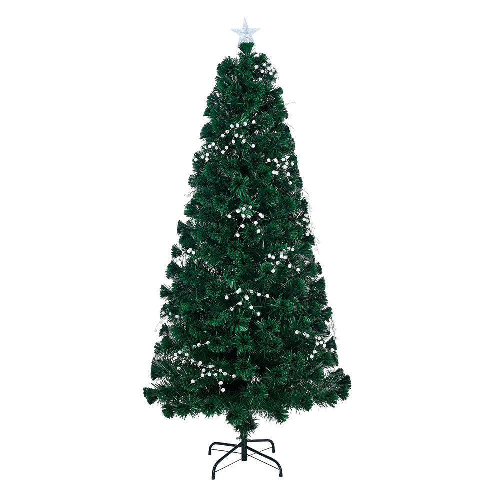 Tinseltown LED Christmas Tree 1.8M 6FT Fibre-optics Warm Lights