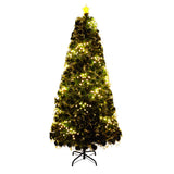 Tinseltown LED Christmas Tree 1.8M 6FT Fibre-optics Warm Lights - Front View