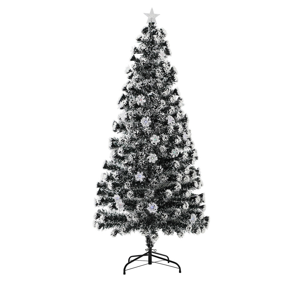Tinseltown Christmas Tree 1.8M 6FT Snowflakes Green with LED lights